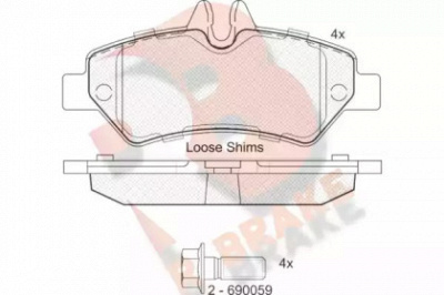 R BRAKE rb1787204 -  